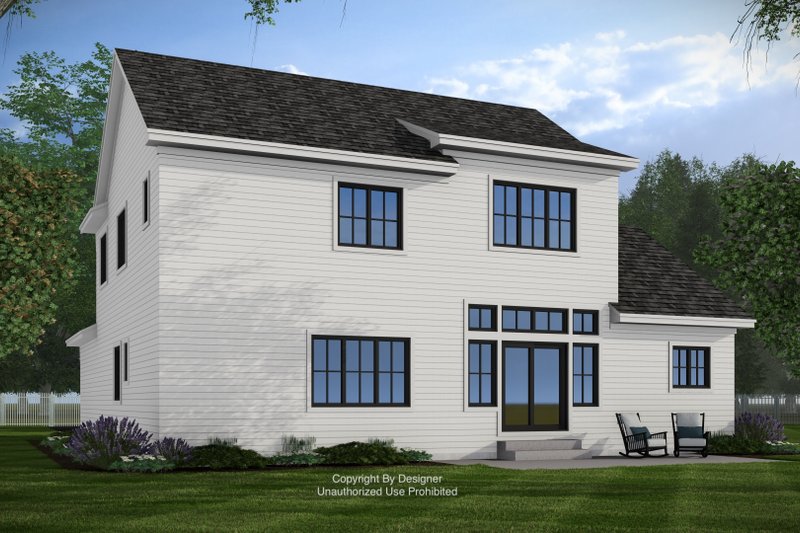 Home Plan - Exterior - Rear Elevation for Farmhouse House Plan #51-1422 - 4 bed, 3.5 bath