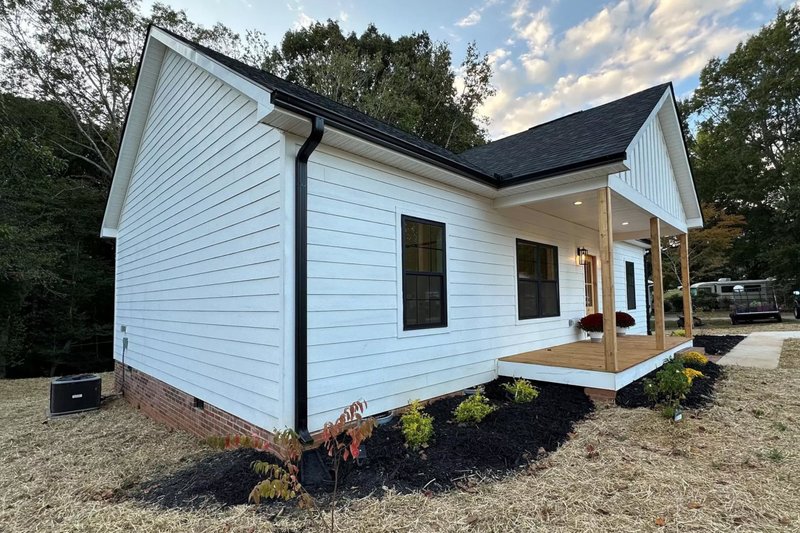 Architectural House Design - Exterior - Front Elevation 4 for Farmhouse House Plan #44-292 - 3 bed, 2 bath