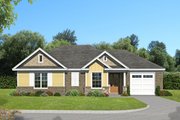 Craftsman Style House Plan - 2 Beds 2 Baths 1234 Sq/Ft Plan #932-202 