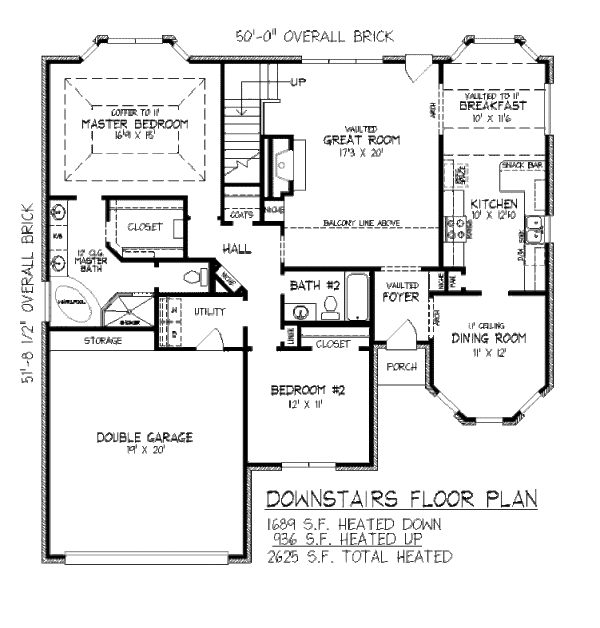 European Floor Plan - Main Floor Plan #424-6