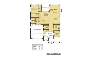 Floor Plan - Main Floor for Contemporary House Plan #1066-69 - 5 bed, 5 bath