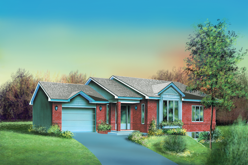 Dream House Plan - Ranch Exterior - Front Elevation Plan #25-1033