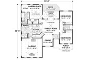 Craftsman Style House Plan - 4 Beds 4 Baths 1700 Sq/Ft Plan #56-628 