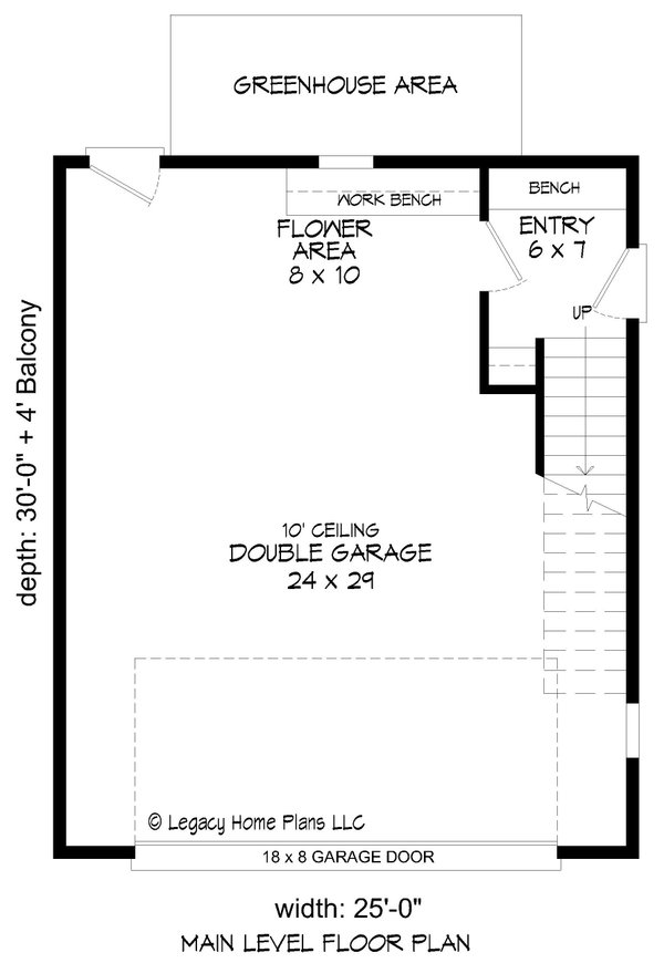 Contemporary Floor Plan - Main Floor Plan #932-663