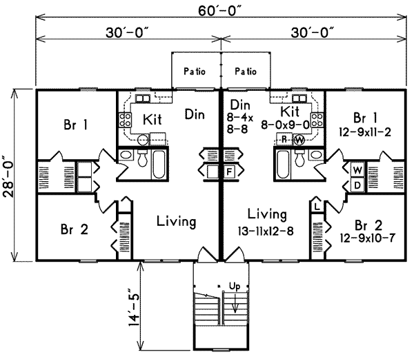 House Blueprint - Contemporary Floor Plan - Main Floor Plan #57-246