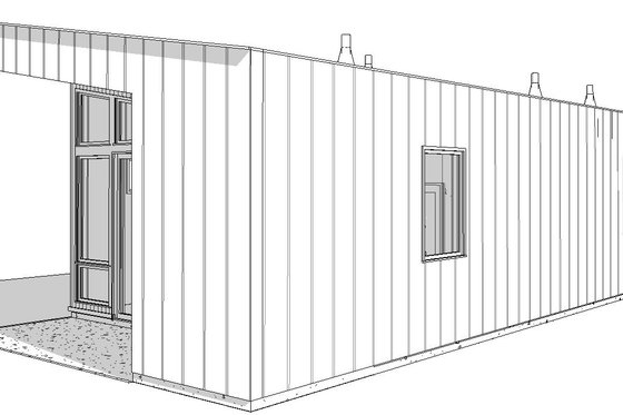 Exterior - Other Elevation 1 for Modern House Plan #895-148 - 1 bed, 1 bath
