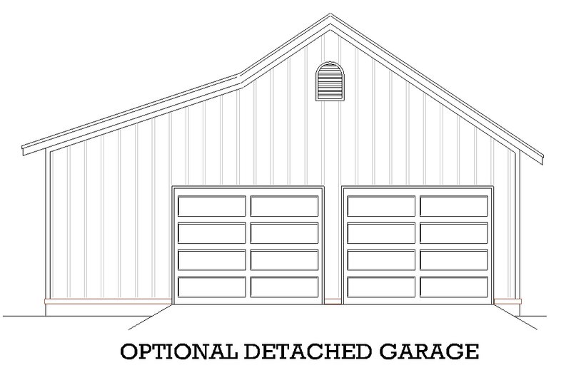 Home Plan - Exterior - Other Elevation 2 for Farmhouse House Plan #45-622 - 3 bed, 2 bath