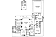 European Style House Plan - 3 Beds 3.5 Baths 3518 Sq/Ft Plan #410-130 