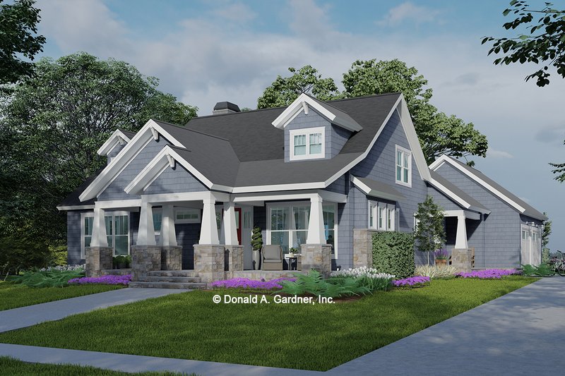 House Design - Exterior - Front Elevation 7 for Craftsman House Plan #929-1185 - 3 bed, 2.5 bath