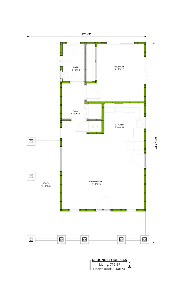 Craftsman Floor Plan - Main Floor Plan #1106-51