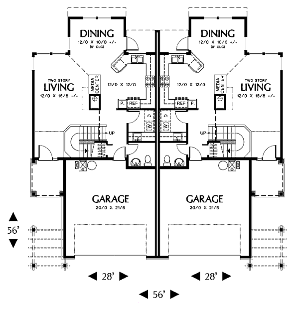 Home Plan - Traditional Floor Plan - Main Floor Plan #48-152