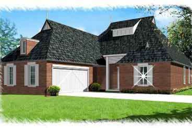 House Plan Design - European Exterior - Front Elevation Plan #15-283