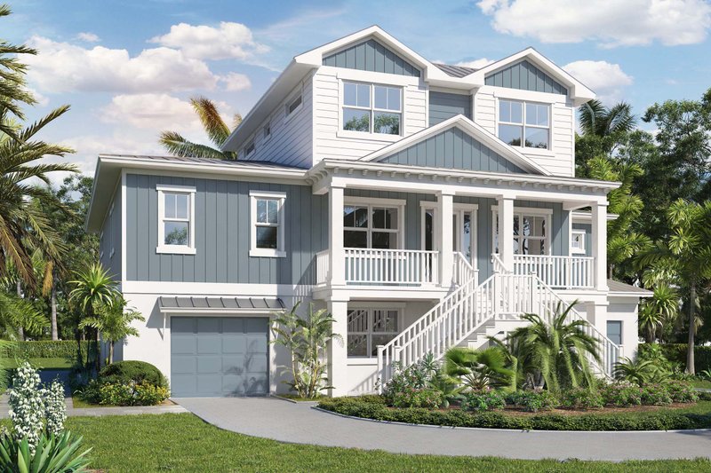 House Design - Beach Exterior - Front Elevation Plan #938-126