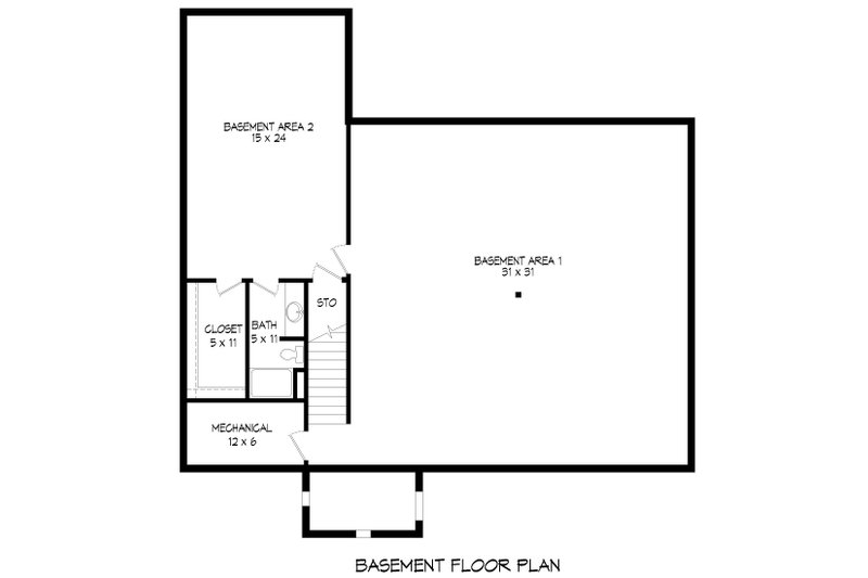 Architectural House Design - Floor Plan - Lower Floor for Traditional House Plan #932-441 - 3 bed, 2.5 bath