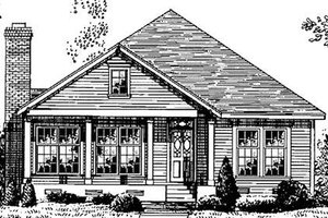Country Exterior - Front Elevation Plan #410-179