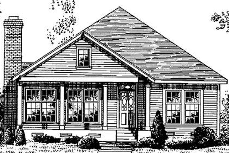Dream House Plan - Country Exterior - Front Elevation Plan #410-179