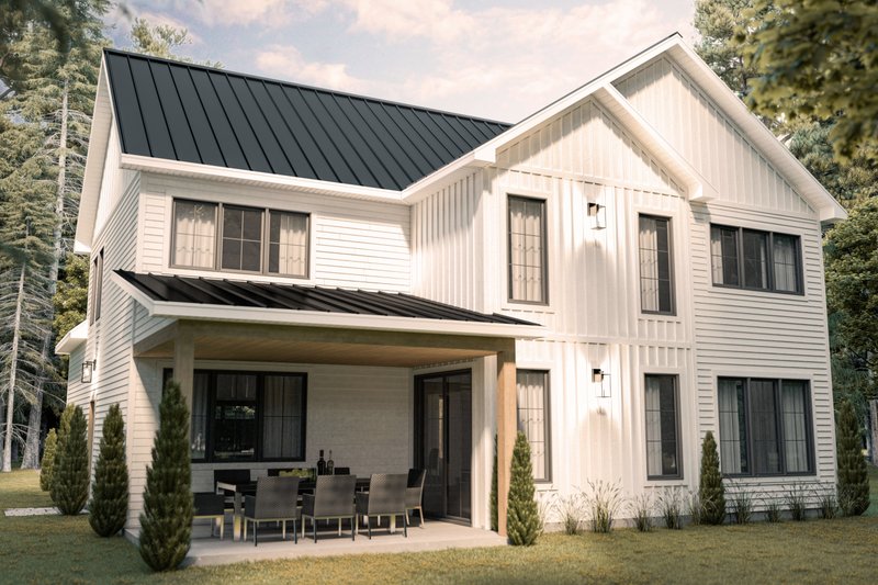 Architectural House Design - Exterior - Rear Elevation for Farmhouse House Plan #23-2788 - 3 bed, 2.5 bath