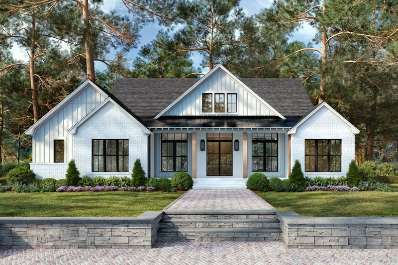 House Plan Design - Farmhouse Exterior - Front Elevation Plan #430-364