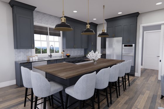Interior - Kitchen 1 for Farmhouse House Plan #51-1231 - 3 bed, 2.5 bath