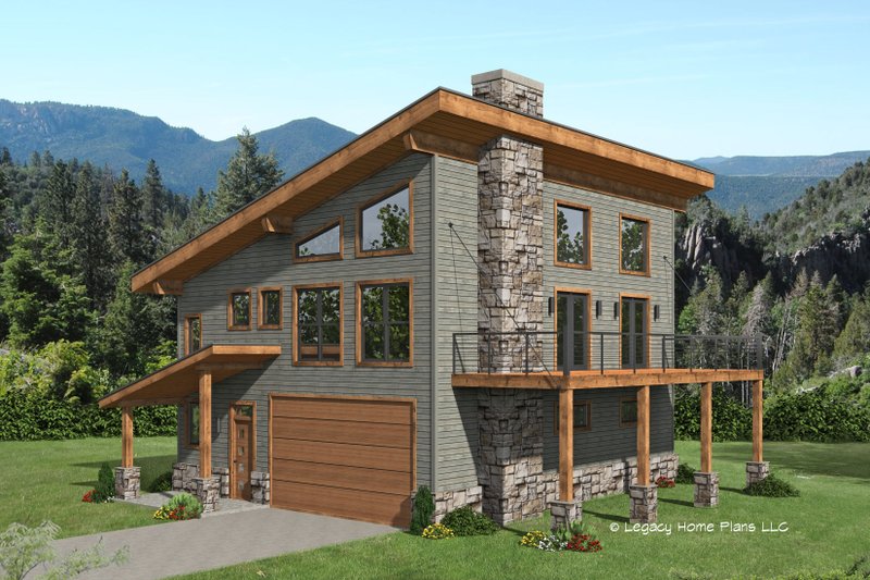 Architectural House Design - Contemporary Exterior - Front Elevation Plan #932-666