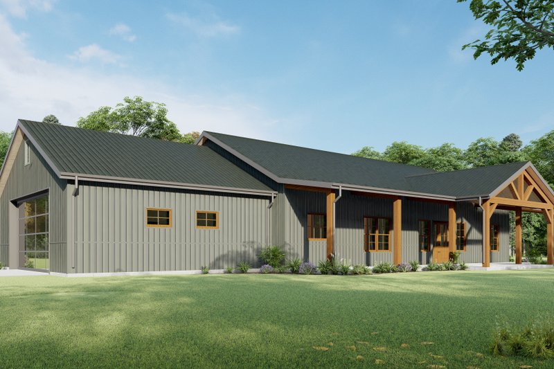 Architectural House Design - Exterior - Other Elevation 7 for Barndominium House Plan #1092-27 - 3 bed, 2.5 bath