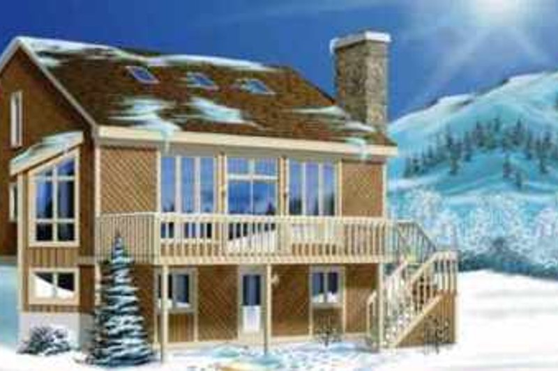 Dream House Plan - Modern Exterior - Front Elevation Plan #25-2290