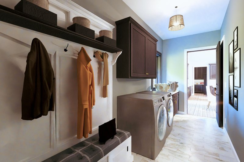 House Design - Interior - Laundry for Barndominium House Plan #44-296 - 3 bed, 2 bath