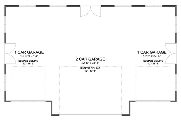 Home Plan - Floor Plan - Main Floor for Modern House Plan #1060-501, 0 bath
