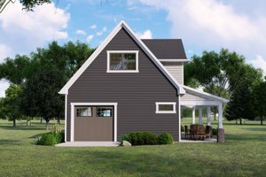 Exterior - Other Elevation for Cottage House Plan #1064-168, 1 bath