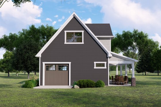 Exterior - Other Elevation for Cottage House Plan #1064-168, 1 bath