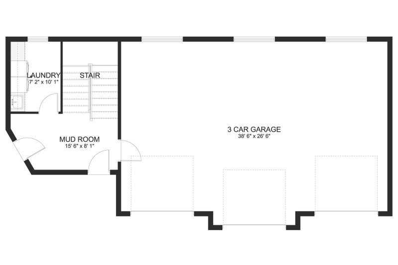 Dream House Plan - Floor Plan - Main Floor for Farmhouse House Plan #1060-183 - 1 bed, 1 bath
