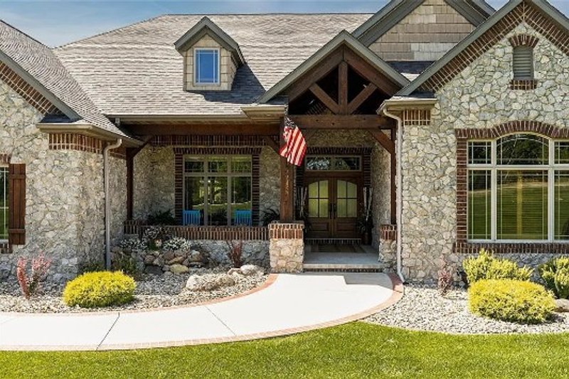 Home Plan - Exterior - Front Elevation 3 for Cottage House Plan #70-1553 - 5 bed, 4.5 bath