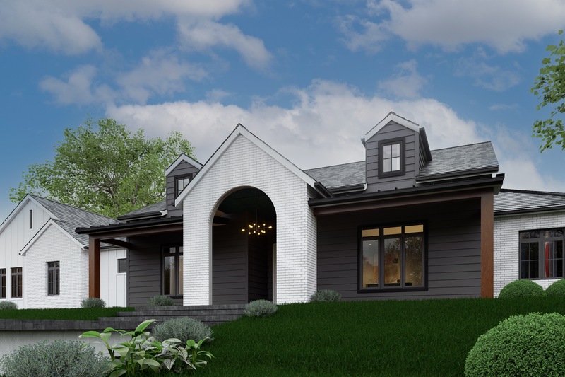 Architectural House Design - Exterior - Front Elevation 5 for Farmhouse House Plan #1112-16 - 4 bed, 3 bath