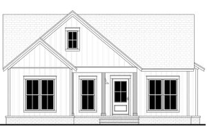 Exterior - Front Elevation 4 for Cottage House Plan #430-247 - 2 bed, 2 bath