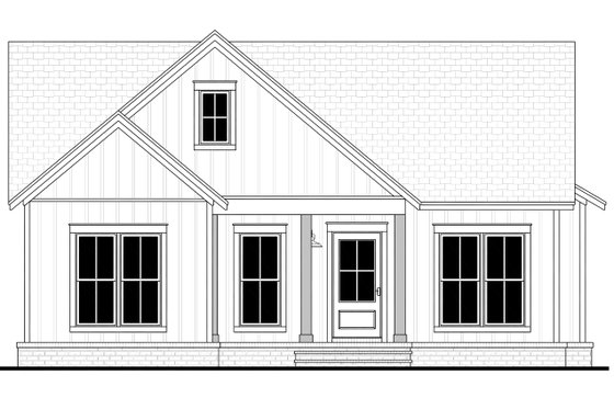 Exterior - Front Elevation 4 for Cottage House Plan #430-247 - 2 bed, 2 bath