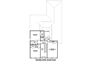 Floor Plan - Upper Floor for Colonial House Plan #81-1591 - 4 bed, 3 bath