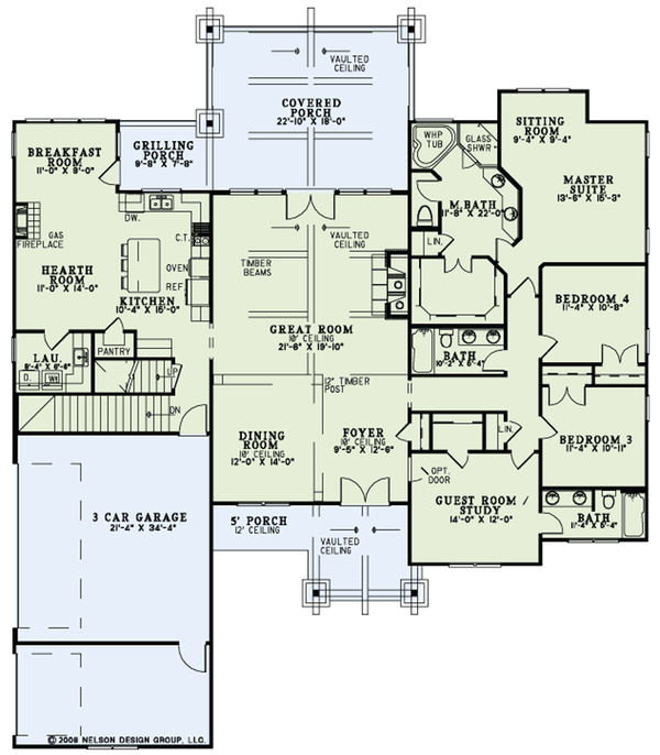 Traditional Floor Plan - Main Floor Plan #17-3316