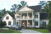 Colonial Style House Plan - 4 Beds 4.5 Baths 4429 Sq/Ft Plan #1054-78 