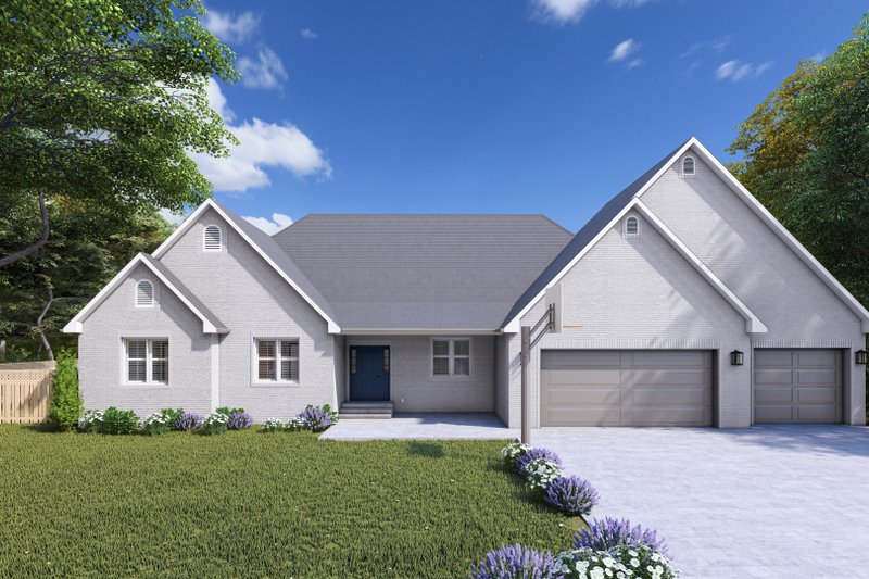 House Blueprint - Ranch Exterior - Front Elevation Plan #1060-300