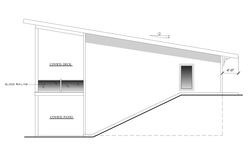 Architectural House Design - Exterior - Other Elevation 2 for Modern House Plan #123-126 - 2 bed, 2.5 bath