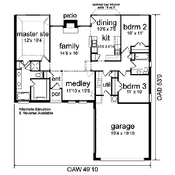 Dream House Plan - Traditional Floor Plan - Main Floor Plan #84-110