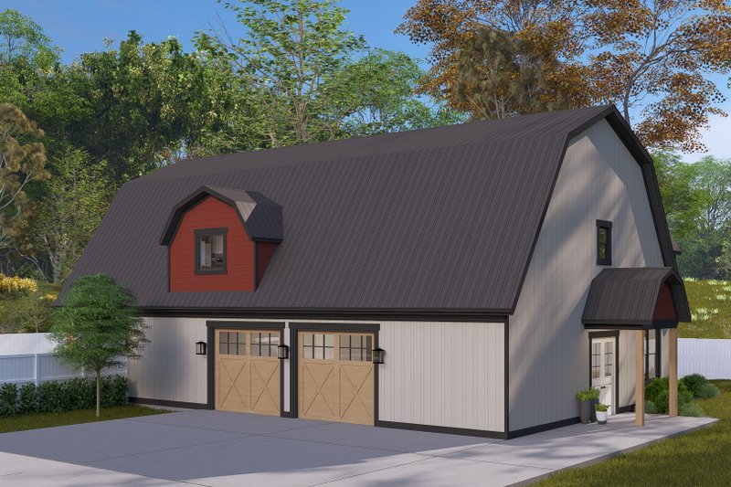 House Plan Design - Exterior - Other Elevation 1 for Barndominium House Plan #1060-270 - 3 bed, 3.5 bath