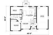 Farmhouse Style House Plan - 2 Beds 1 Baths 901 Sq/Ft Plan #23-311 Floor 