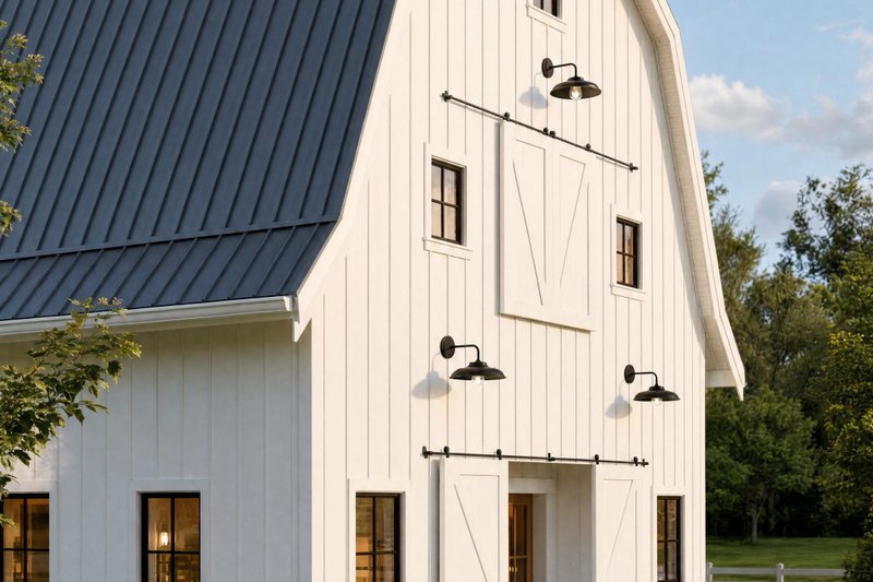 Architectural House Design - Exterior - Front Elevation 4 for Barndominium House Plan #1114-123 - 1 bed, 1 bath