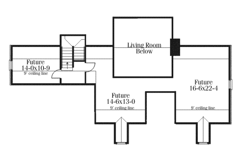 House Design - Floor Plan - Other Floor for Southern House Plan #406-102 - 3 bed, 2.5 bath