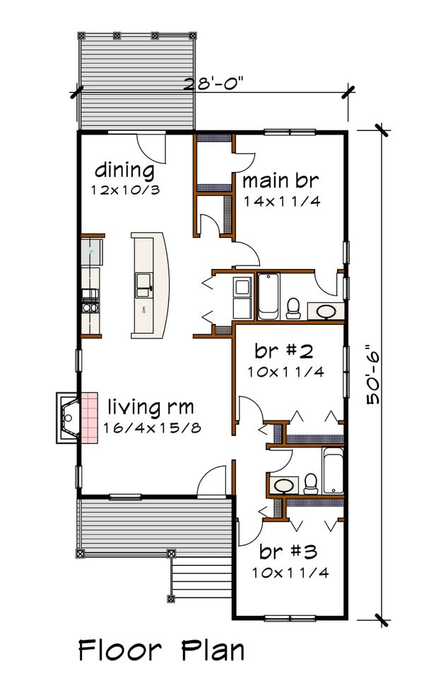 Home Plan - Traditional Floor Plan - Main Floor Plan #79-160