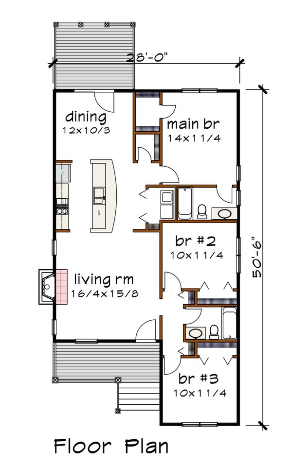 Traditional Floor Plan - Main Floor Plan #79-160