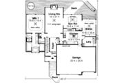 European Style House Plan - 3 Beds 2.5 Baths 2550 Sq/Ft Plan #312-116 