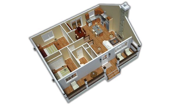 Home Plan - Country Floor Plan - Other Floor Plan #18-1027