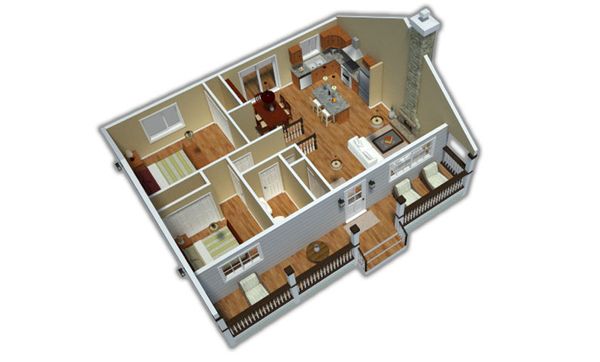 Architectural House Design - Country Floor Plan - Other Floor Plan #18-1027
